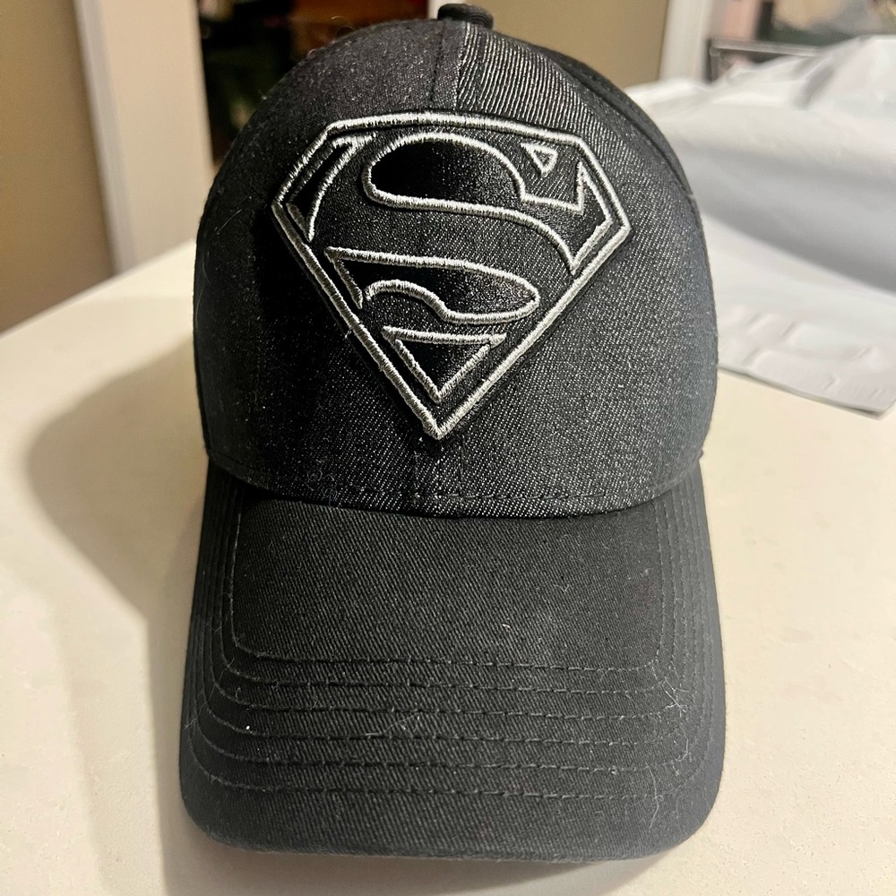 DC Comics Black Superman Hat